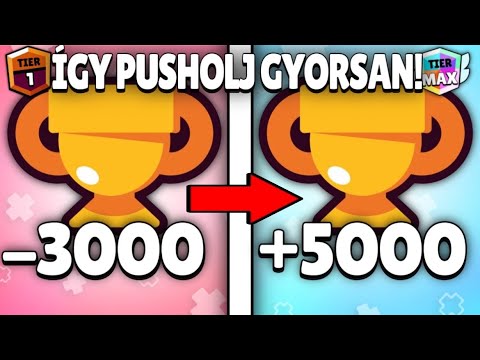 Így Pusholj Könnyen Sok Kupára a Brawl Starsban!