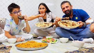 اول مرة نجرب الاكل السعودي 🇸🇦 و بالطريقة السعودية 🥄🤩