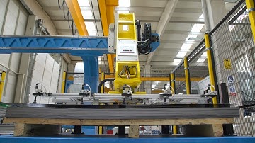 Gantry Robot moving metal sheets