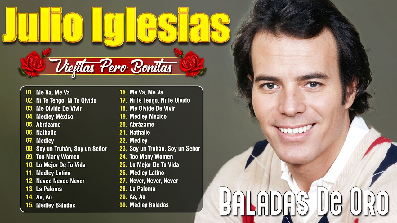 JULIO IGLESIAS CANCIONES DE AMOR - LO MEJOR DE JULIO IGLESIAS - BALADAS ROMANTICAS