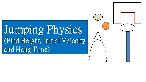 Vertical Jump Physics (Finding Height, Initial Velocity and Hang Time)
