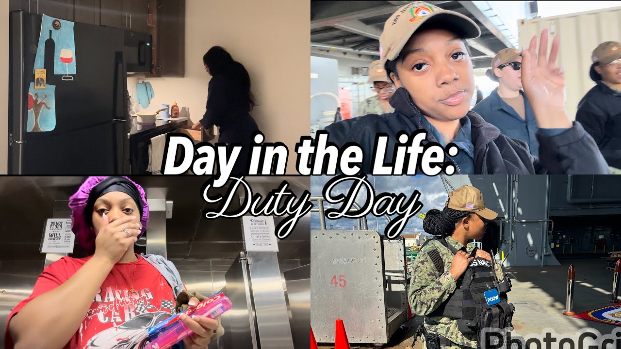 Day in the life of a US Navy Sailor: Duty Day Edition ⚓️| 2024| NikhyaMonet