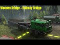 Black Badger Lake - Wooden Bridge + Railway Bridge - SnowRunner Play Through Part 468