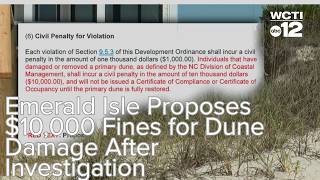 Emerald Isle Proposes $10,000 Fines for Dune Damage After Investigation