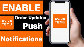 How to enable order updates push notifications on temu account||Unique tech 55