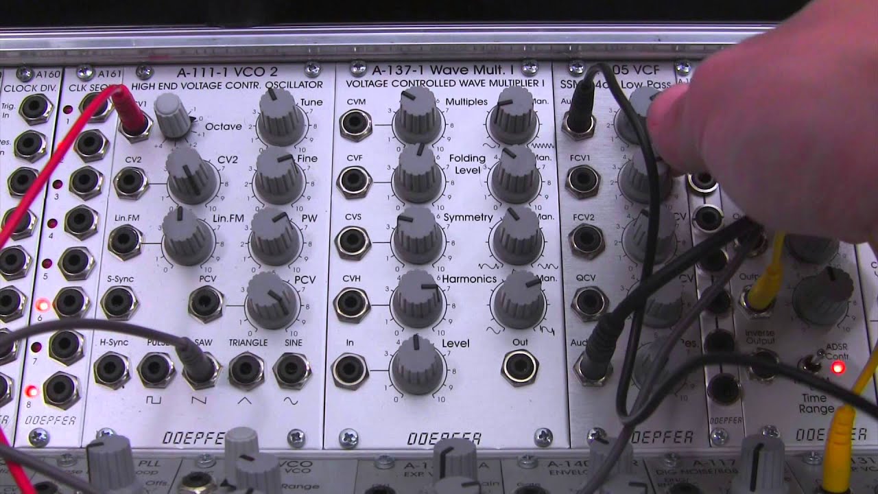 Doepfer A105 24 dB SSM Low Pass Filter Audio Demonstration - YouTube