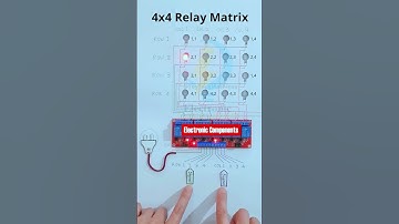 4x4 Relay Matrix Control Using an 8 Channel Relay Module #shots
