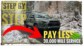Toyota 4Runner  30,000 mile Service Easy DIY Step by Step (SAVE MONEY)