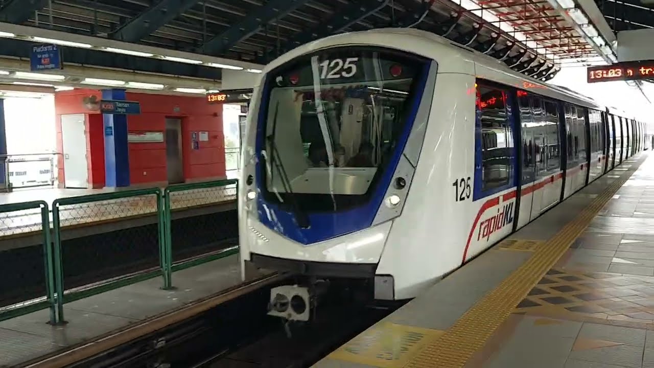 Walk LRT Laluan Kelana Jaya Line KJ 20 Stesen Taman Jaya Station Petaling Jaya PJ Selangor Malaysia