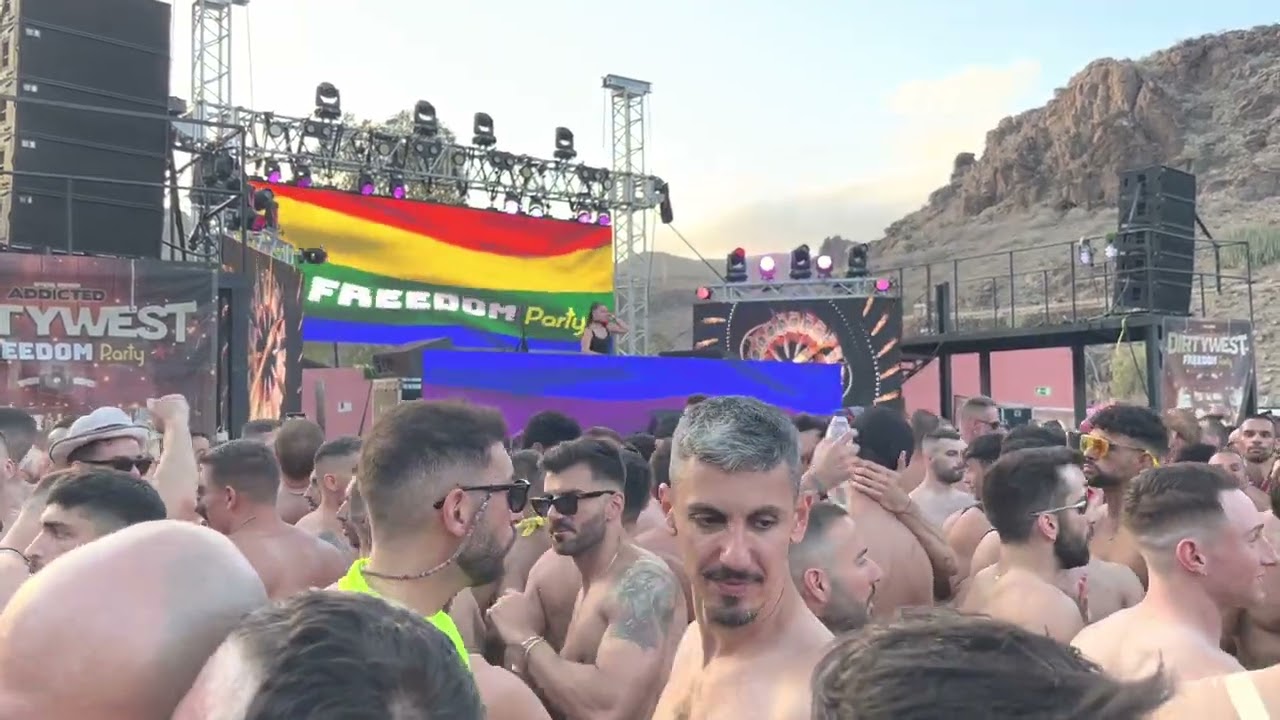 DJ LYDIA SANZ ,MASPALOMAS GAY PRIDE 2022 , DIRTY WEST PARTY , FREEDOM  FESTIVAL