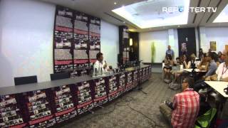 Patrick Bruel conférence de presse aux Francofolies de Spa 2014