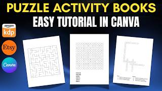 How to Create Crossword, Maze, and Word Search Puzzle Activity Pages in Canva