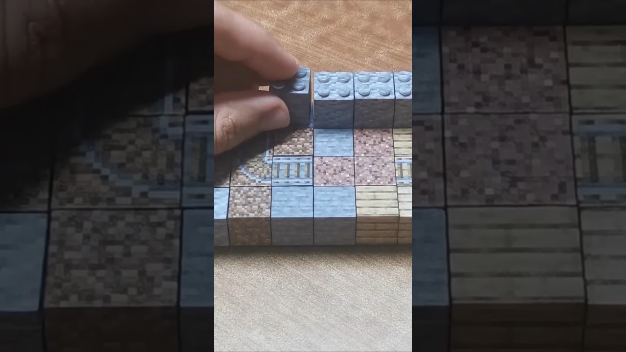 REALISTIC Minecraft Lego mineshaft 