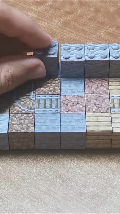 REALISTIC Minecraft Lego mineshaft #shorts #lego #minecraft