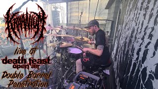 Kraanium - Double Barrel Penetration ( Live Drumcam )