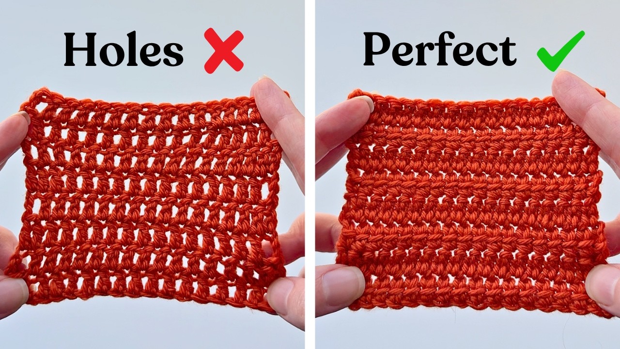 Stop Holes in Your Crochet with This Easy Tip