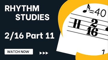 EP0158 - 2/16 Rhythm reading practice without ties or rests (Part 11) - clap and count rhythms