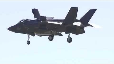 First F-35B Hover in Fort Worth