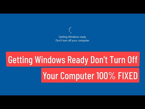 Getting Windows Ready Don't Turn Off Your Computer 100 FIXED Problem
