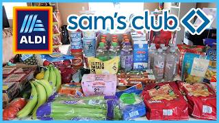 $300 Aldi & Sam's Club Haul | 1-Week Grocery Haul & Meal Plan