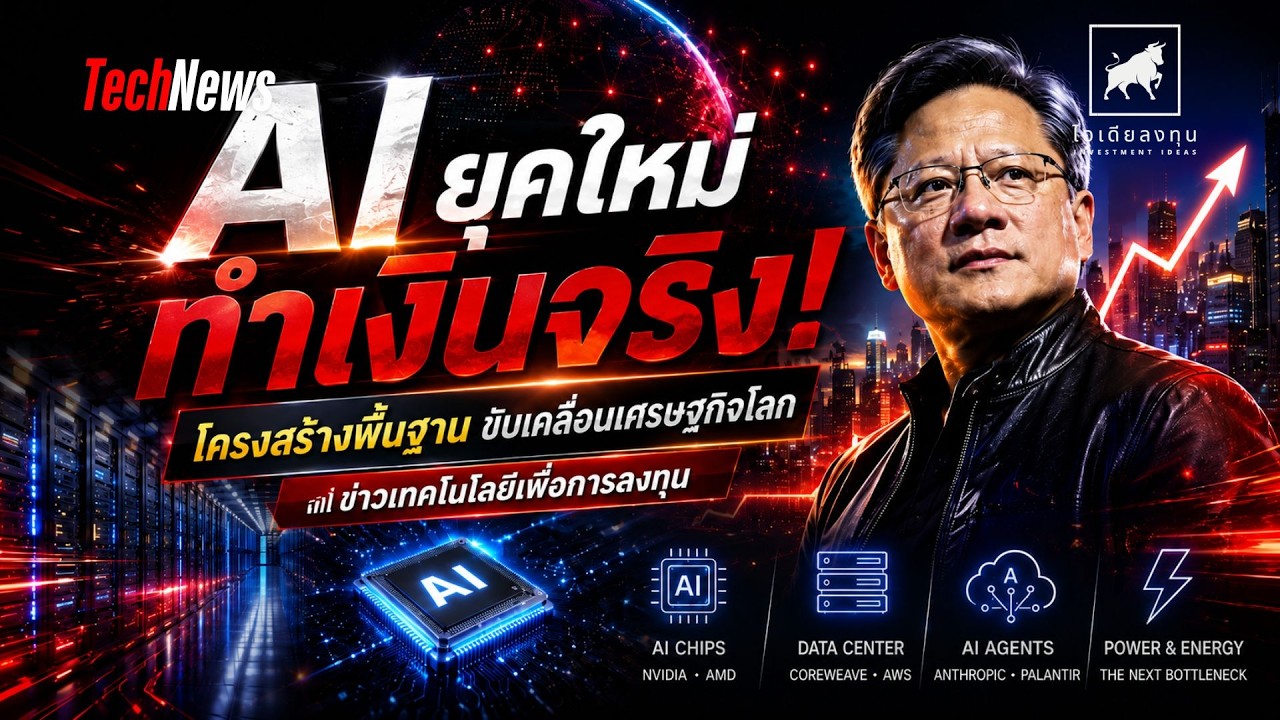 ⁣AI เริ่มทำเงินจริง! หุ้นเทคสหรัฐกำลังเข้าสู่รอบใหม่ นักลงทุนต้องรู้ | ข่าวเทคโนโลยีเพื่อการลงทุน