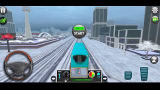 GD BUS GAME IN SNOW MODE | gd bus game snow mode | bus game | android gameplay video screenshot 4