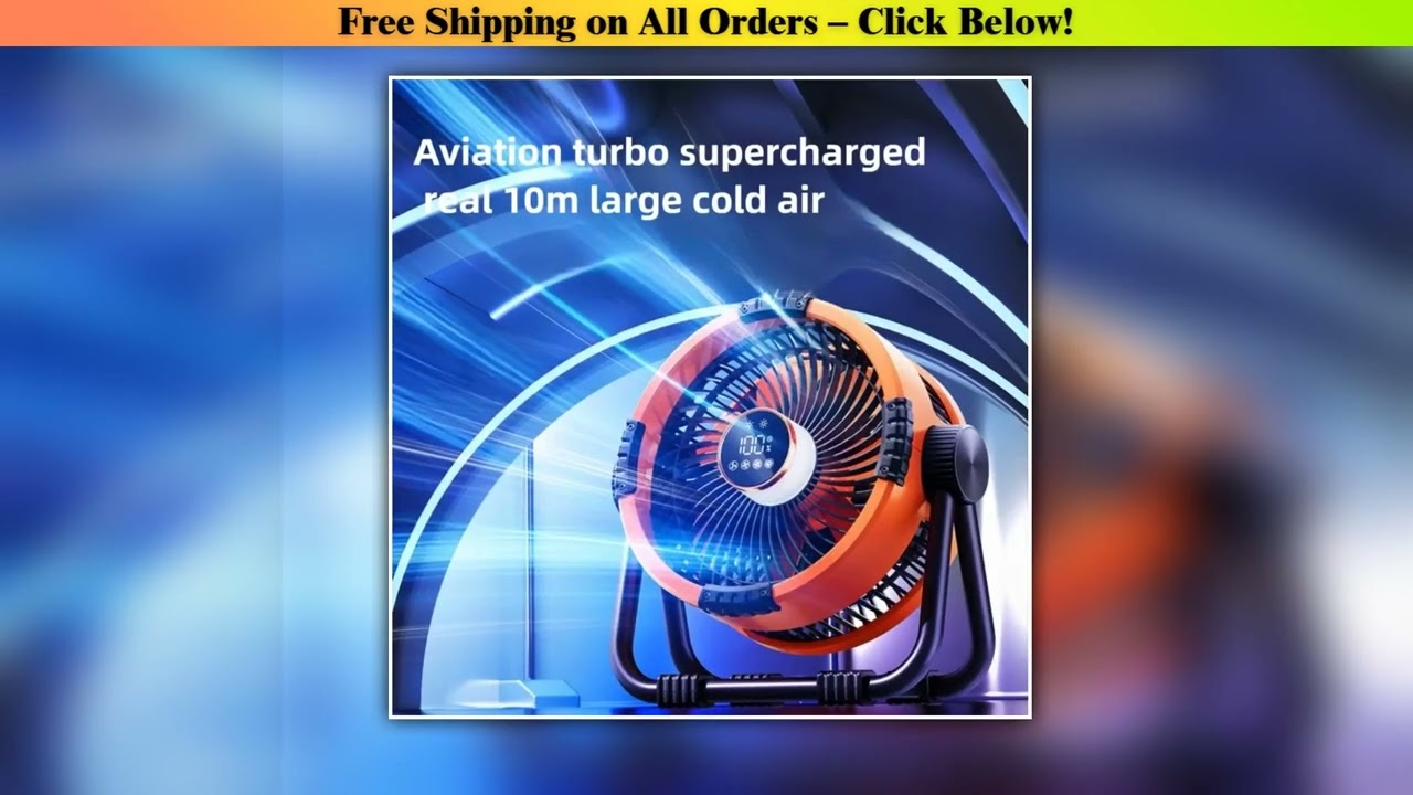 Multifunctional Outdoor Camping Fan Light Rechargeable Ceiling Fan with 3-speed Night Light and