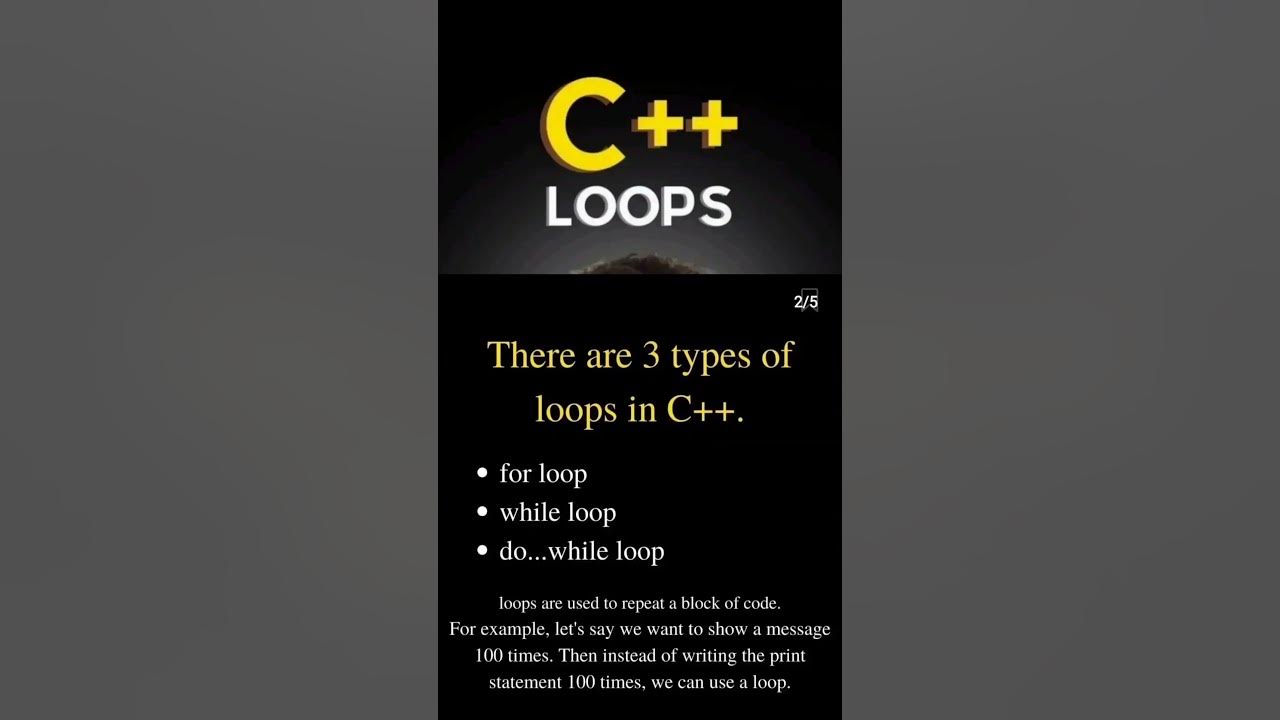 loops in c++ Loops #code #vocabulary #clanguage #coding101 #technology ... image.