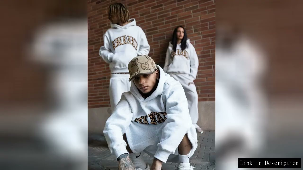 2025 new Y2K trendy high-quality cross-border leopard Embroidered casual sports men's and women's ho