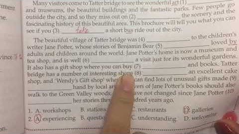 Unit 1- English 9: Local Environment( Reading cont)