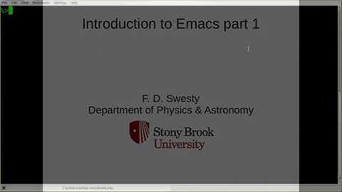 Editing with Emacs part 1