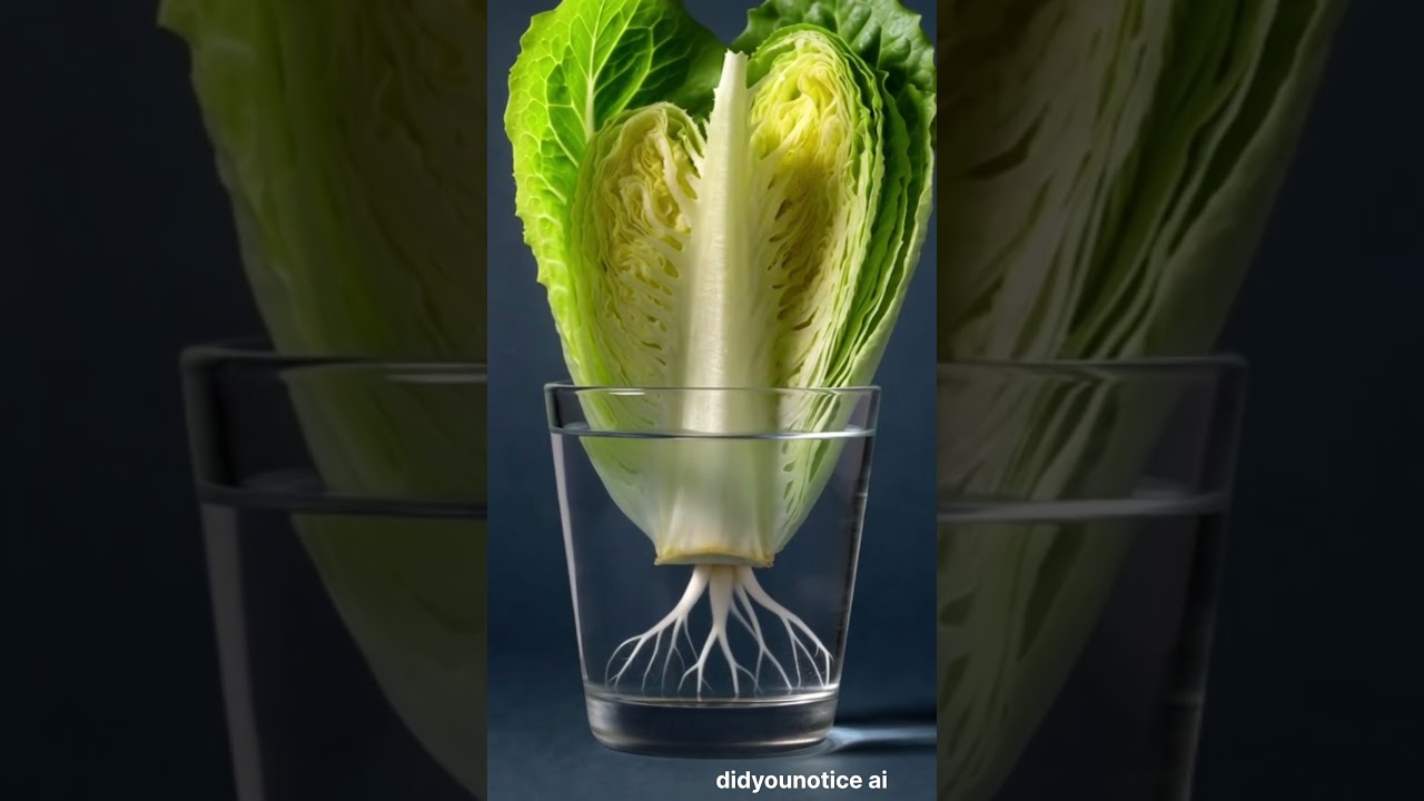 growing a Lettuce in water 🔥💦 