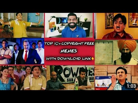TOP 10 + COPYRIGHT FREE MEMES TEMPLATE ||with download link (no copyright memes) ||Top viralmeme