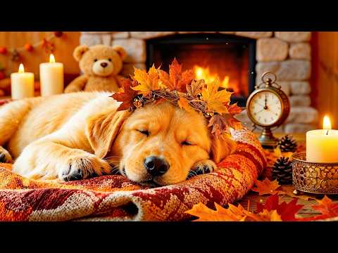 Cozy Fireplace Dog Music 🐶🔥 3 Hours of Dog Calming Music | Better Sleep & Peaceful Nights