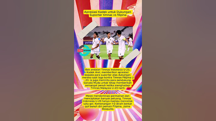 Apresiasi Kadek untuk Dukungan Suporter timnas vs filipina #timnasindonesia #viral #shorts