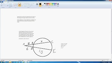 Chapter 10.7: Special Segments in a Circle