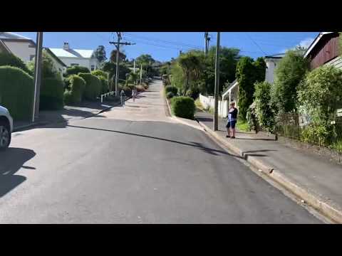 World’s steepest street. Dunedin NZ.