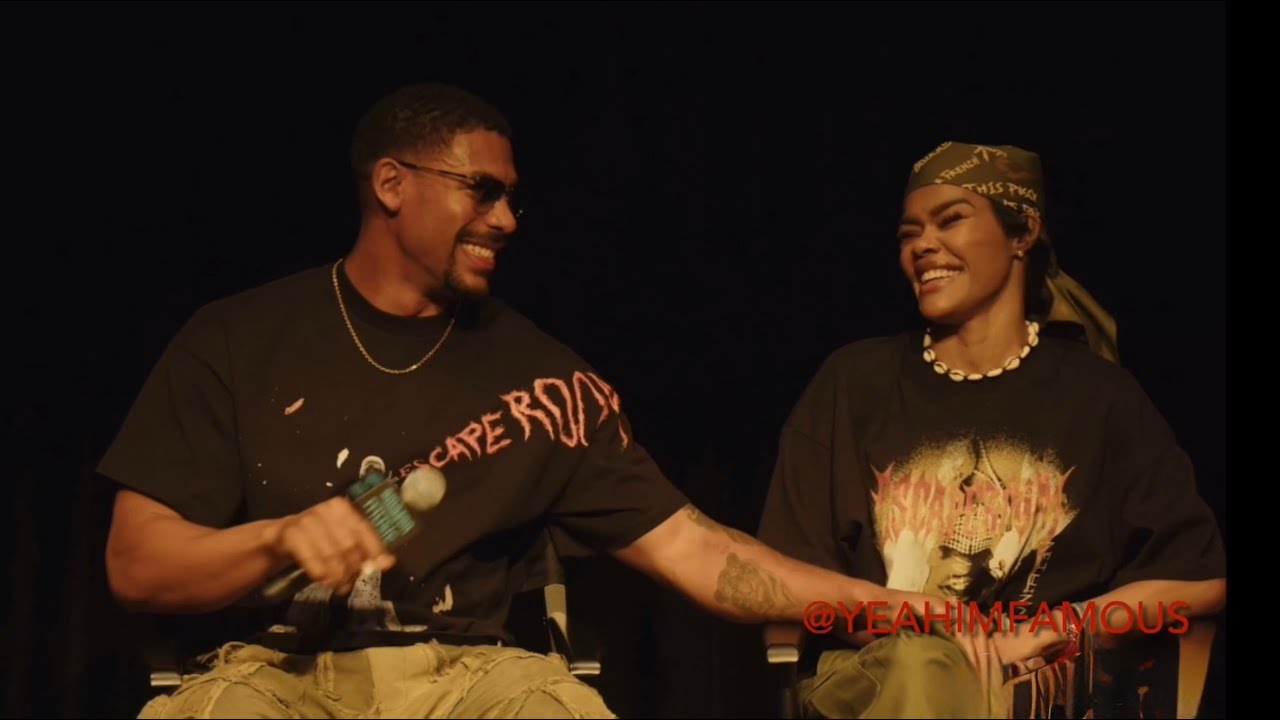 Teyana Taylor & Aaron Pierre talk Escape Room Visual Album Work Relationship & more w/ Lena Waithe