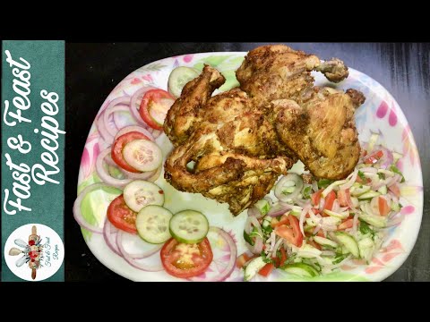 CHARGHA RECIPE Without Oven || Whole Chicken Recipe || Fast & Feast Recipes