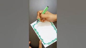Quick and easy design border for project work #shorts #ytshorts #viral