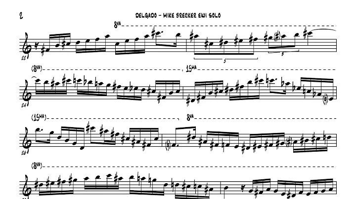 Delgado EWI solo By Michael Brecker