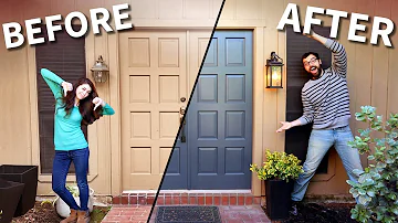 How can I change the color of my front door without a painting?