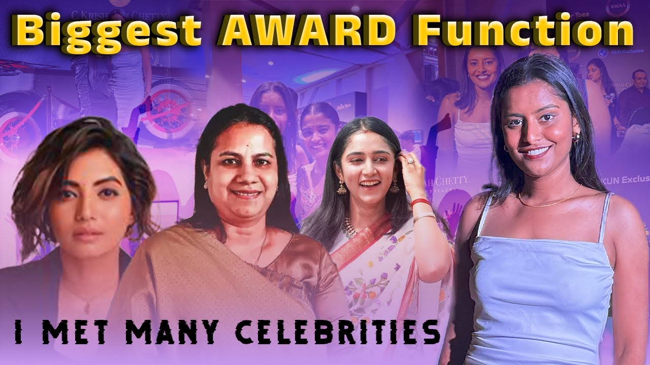 IWAA & KWAA award ceremony ️ // ಎಷ್ಟೊಂದ್ celebrities ಮೀಟ್ ಮಾಡ್ದೆ🤌 ...