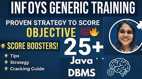 🎯🔥My Secret Strategy 💯 to Score 25+ in Generic Objective.#java #dbms #youtube #infosysmysorecampus