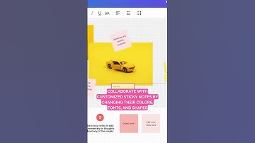 How to Make Sticky Notes in Canva #shorts
