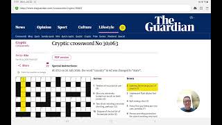 Guardian Cryptic Crossword (Monday, 20 July 2026) by Alia