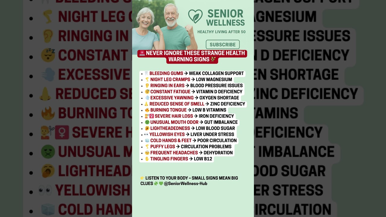 🚨 STRANGE BODY SIGNS YOU SHOULDN’T IGNORE 