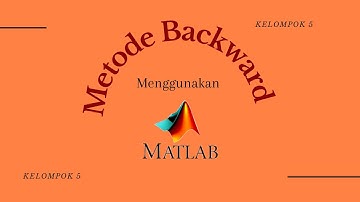 (85) 9.3.3 Diferensiasi numerik melalui Backward f(x) = cos x - 3x menggunakan Matlab