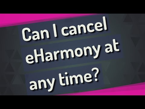 Vídeo: Você pode cancelar o eHarmony a qualquer momento?