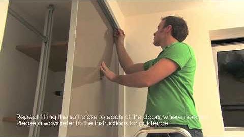 Fitting Sliding Wardrobes soft close [SlidingWardrobeWorld.com]